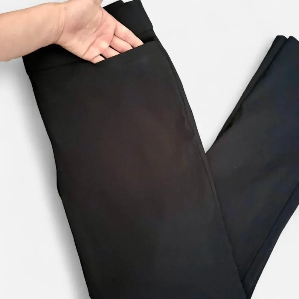 Briggs Black Slim Stretch Trousers - Picture 3 of 8